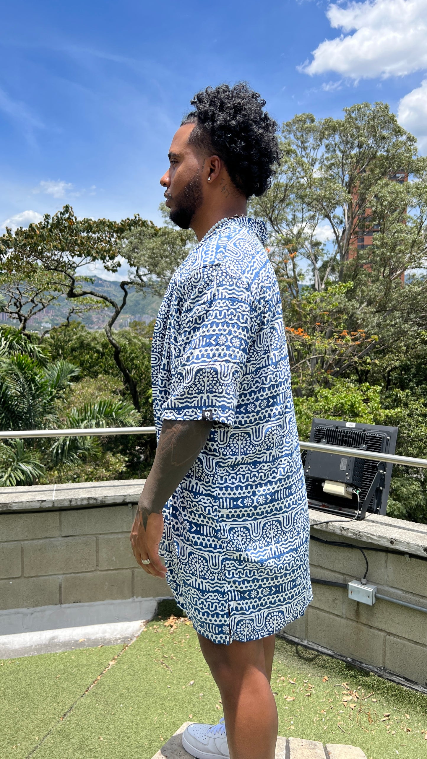 Kimono corto unisex Río Suriquí | Visaje Negro