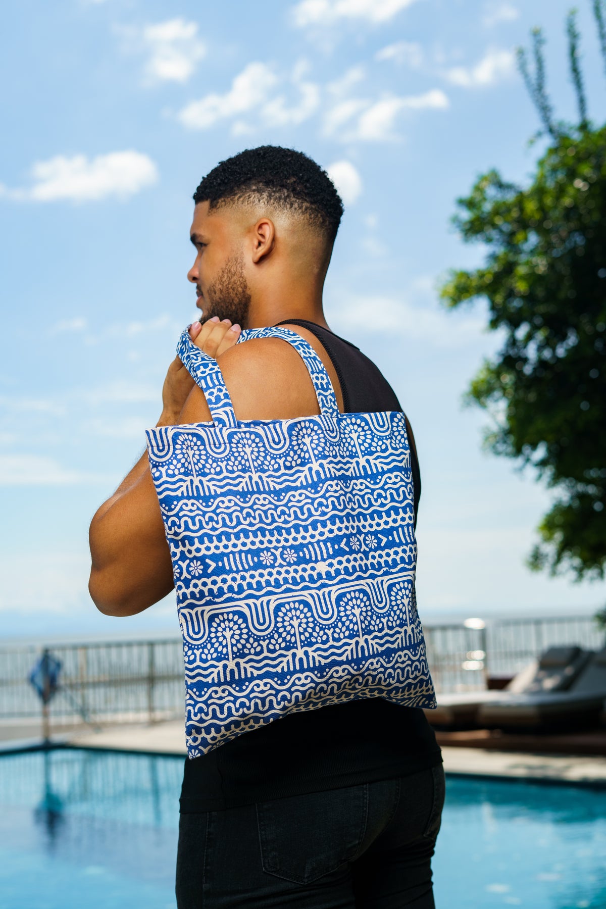 Tote bag/ bolsa de tela diseño Rio Suriquí. 100% algodón.