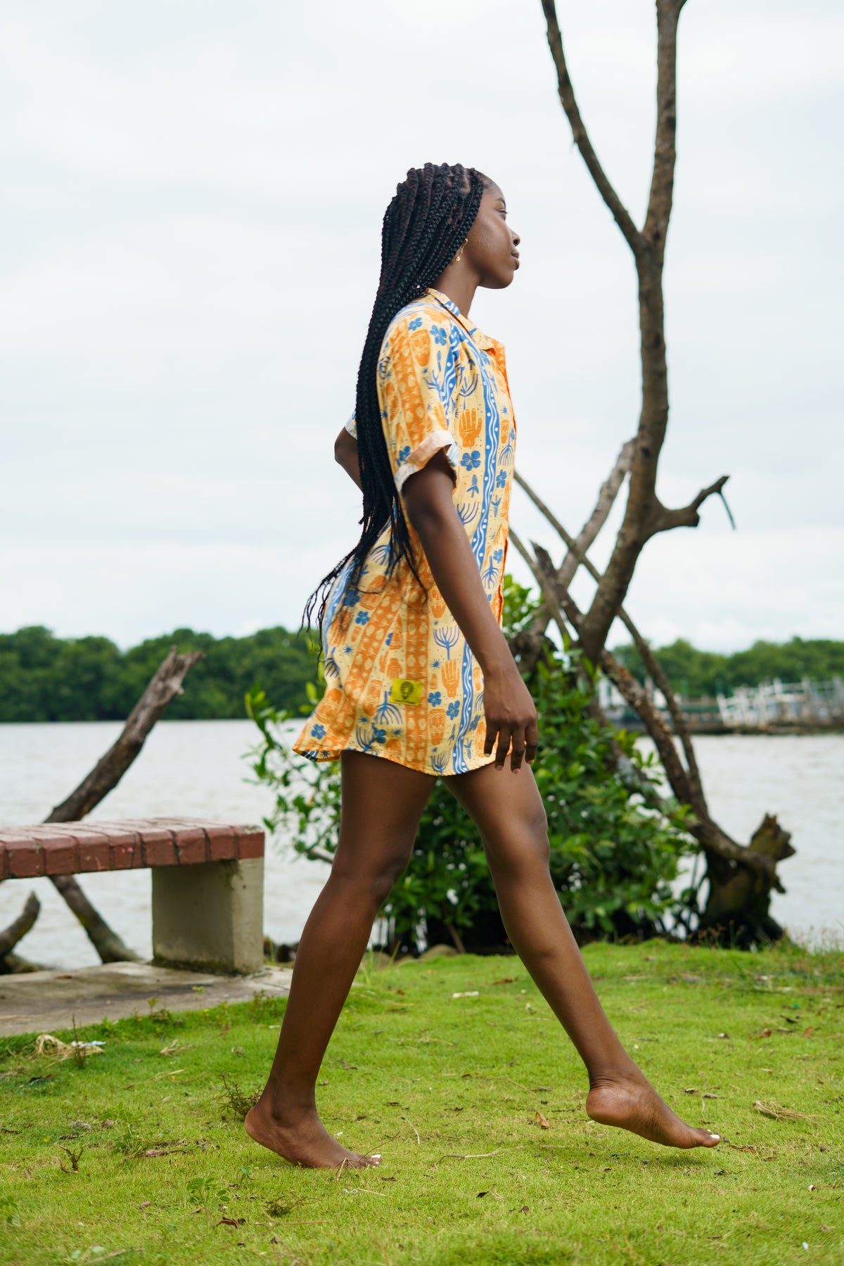 Camisón unisex estampada Bulla y Pesca