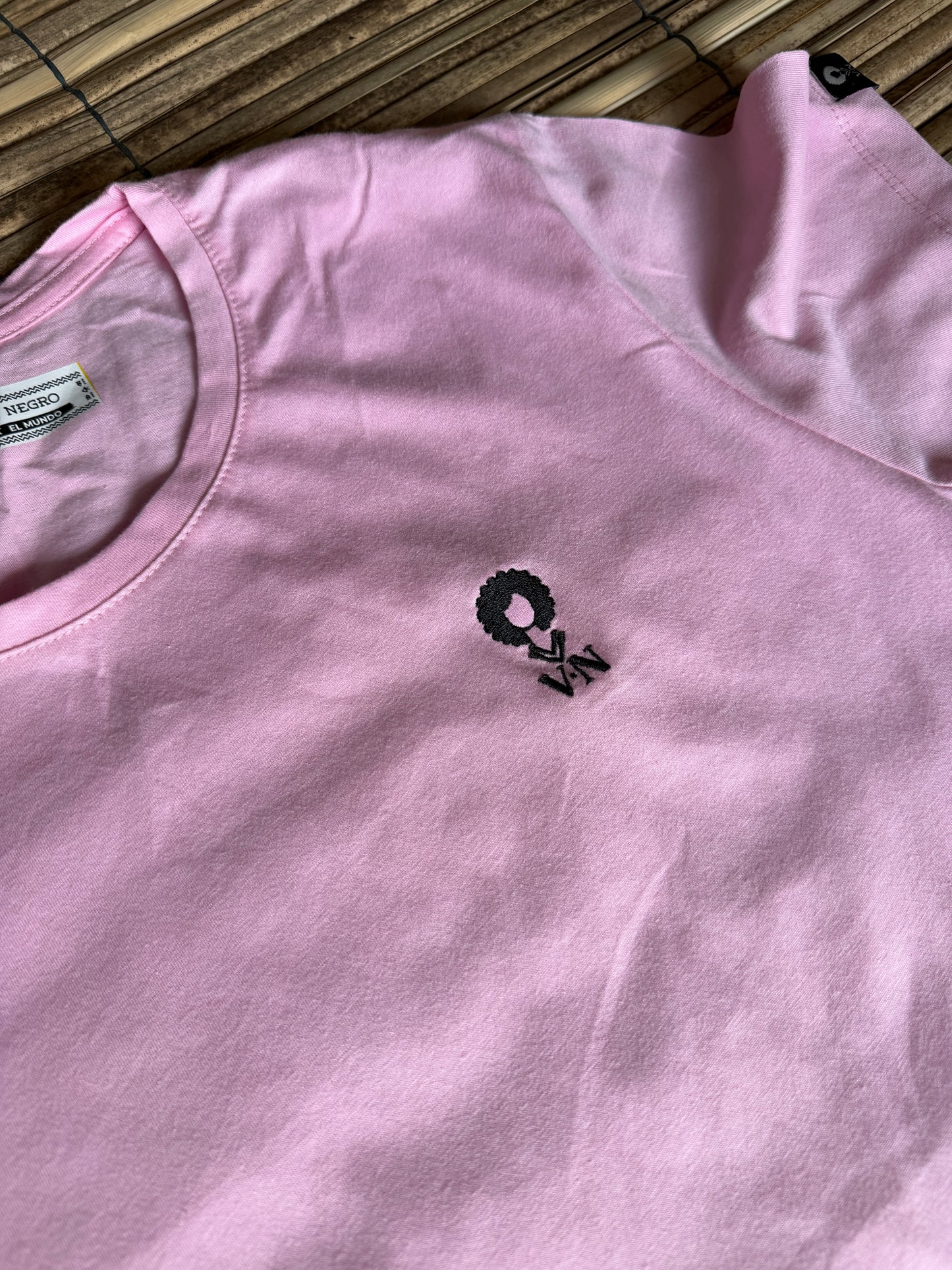 Camiseta bordado afro talla S