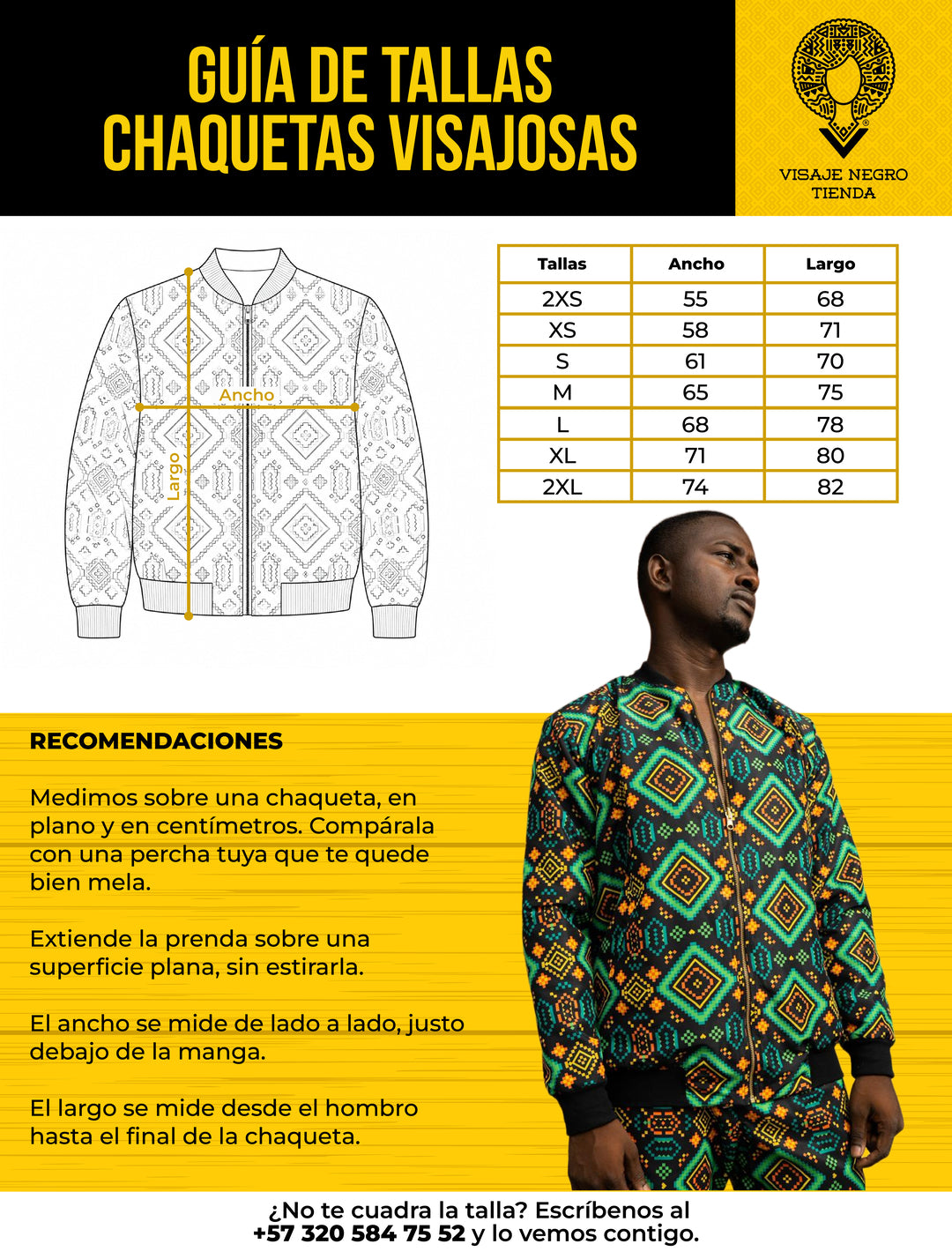 Chaqueta Vaivén de Peces B/N - Ropa Afro Colombiana