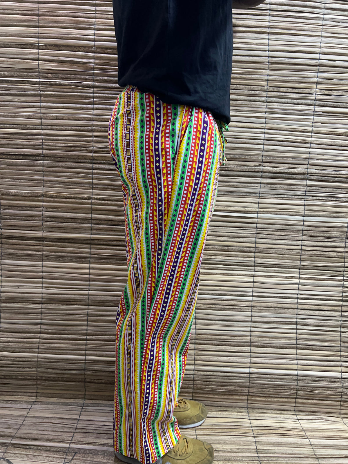 Pantalón  Estampado unisex Bota Ancha diseño Caminos. 100% algodón.