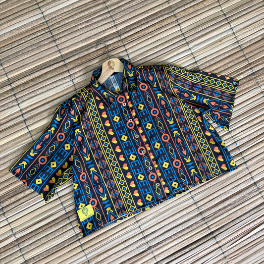 Camisa Crop Top estampado El Alba