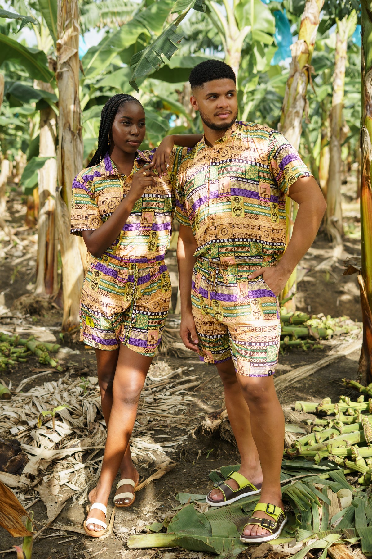Camisa Artesanos-Cuello Inglés-Diseño Colombiano
