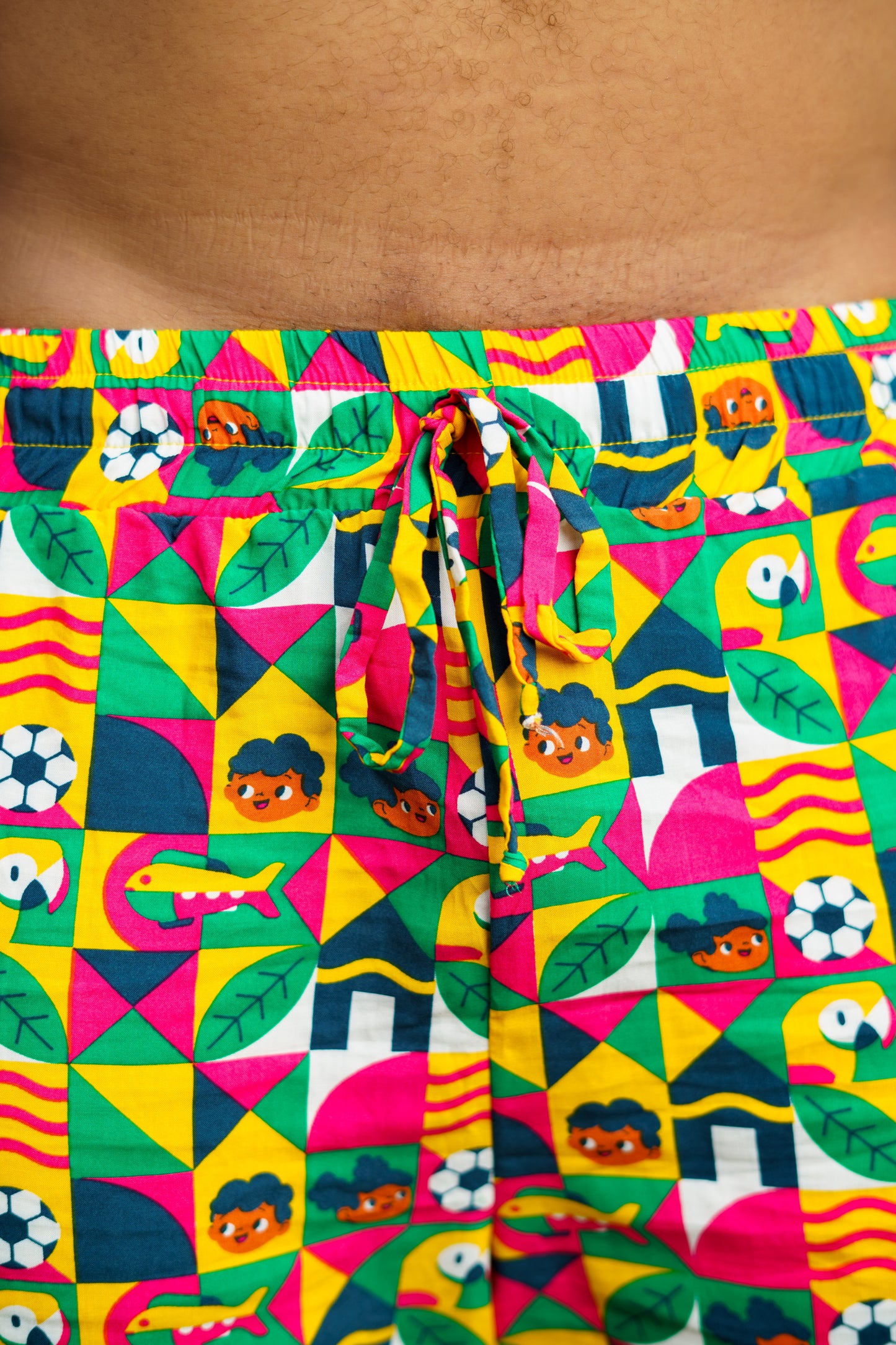 Bermuda/Short unisex estampado Barrio Obrero