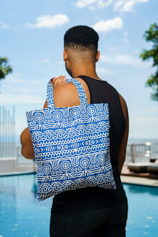 Tote bag/ bolsa de tela diseño Rio Suriquí. 100% algodón.