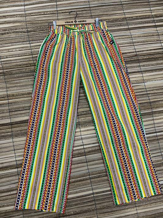 Pantalón  Estampado unisex Bota Ancha diseño Caminos. 100% algodón.