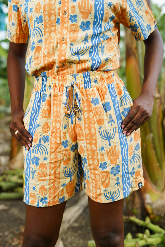 Bermuda/Short unisex estampado Bulla y pesca
