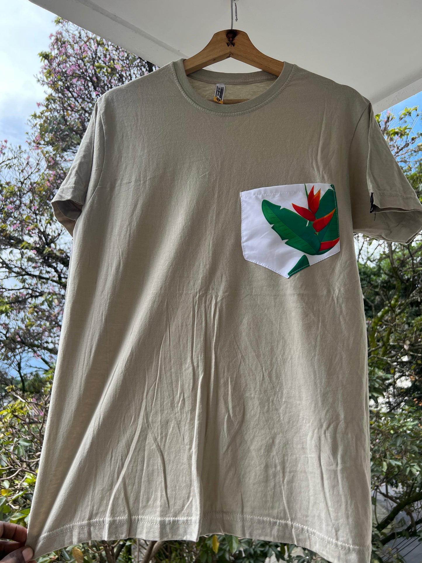 Camiseta arena talla S bolsillo diseño  Platanillo
