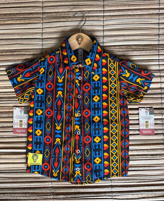 Camisa infantil afrocolombiana- El Alba