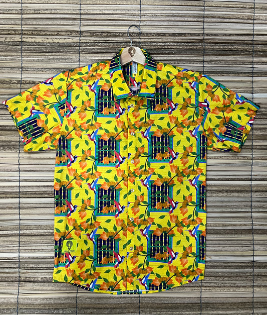 Camisa premium ALGODÓN. Ventana de bolillo con cuello inglés