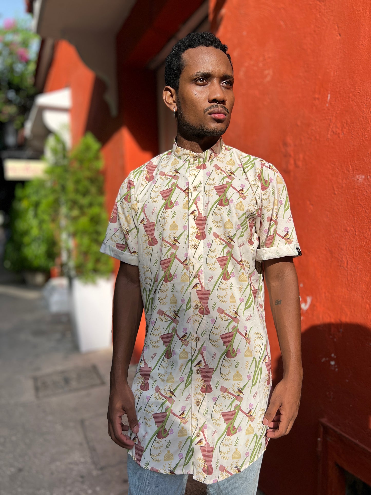 Camisón pilón – diseño étnico colombiano Visaje Negro