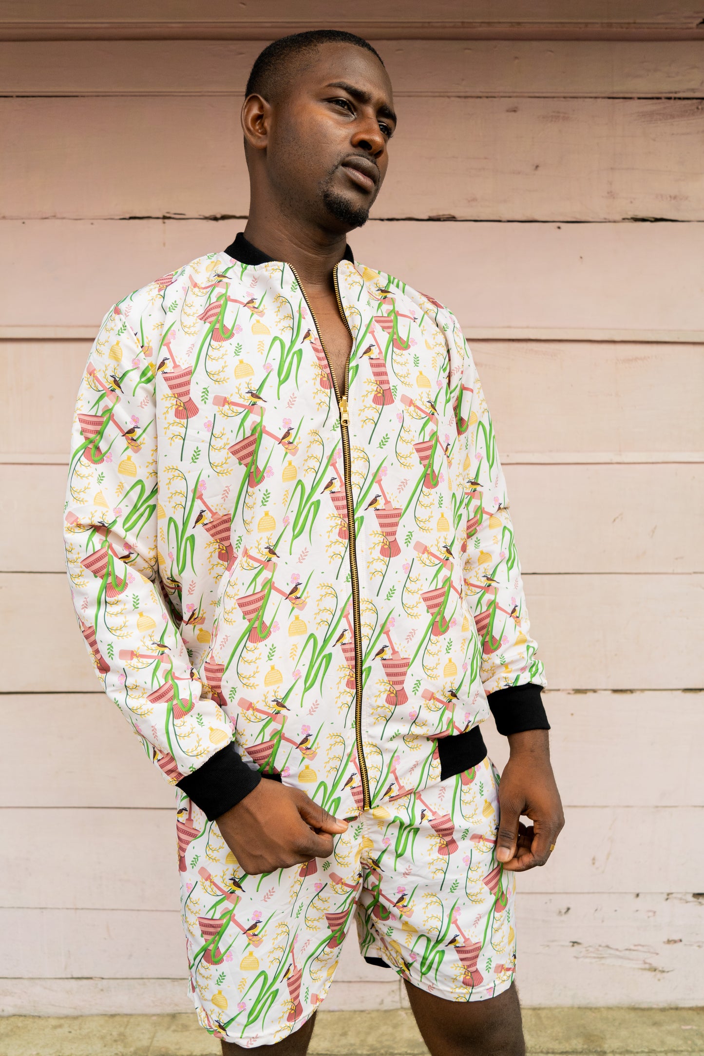 Chaqueta doble faz - diseño Pilón – diseño étnico colombiano Visaje Negro