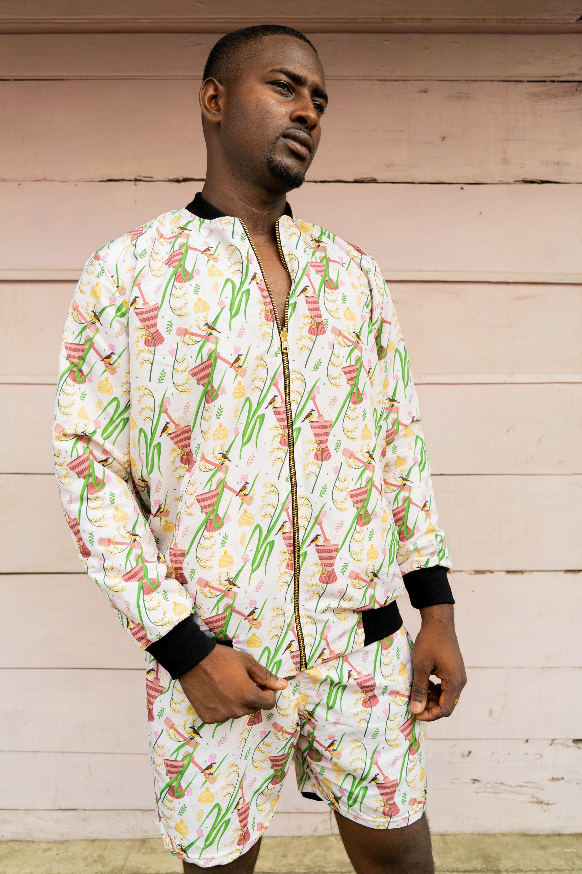 Chaqueta doble faz - diseño Pilón – diseño étnico colombiano Visaje Negro