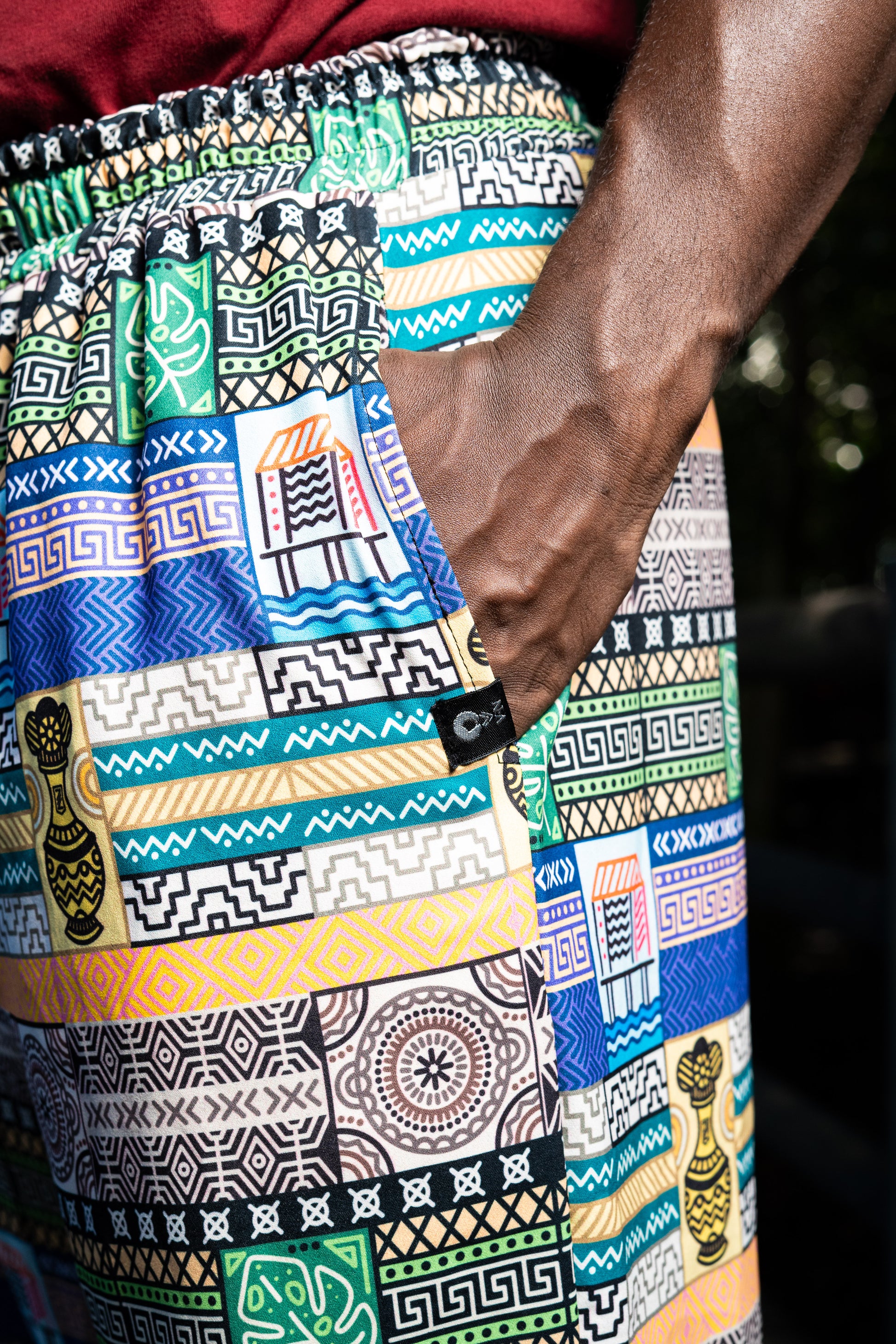 Jogger Aladino Artesanos - Ropa Afro Colombiana – diseño étnico colombiano Visaje Negro