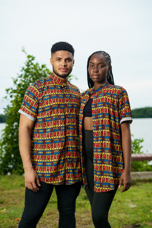 Camisón unisex. Vaivén de peces.