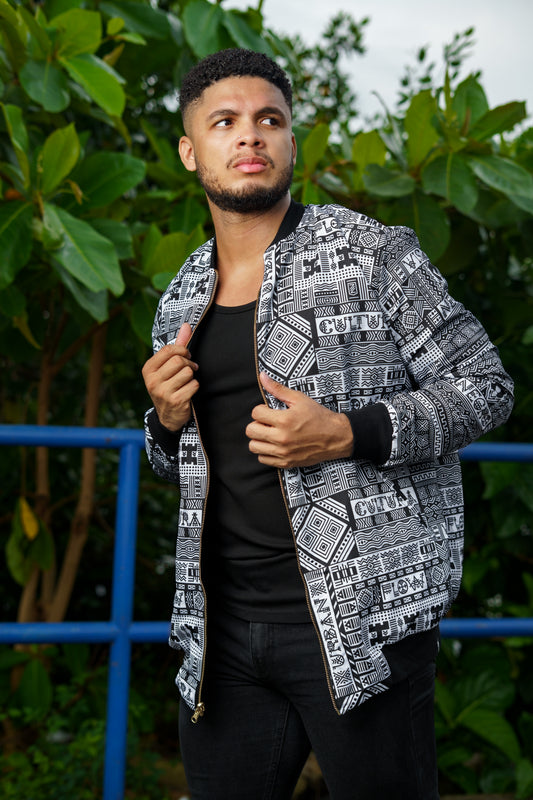 Chaqueta estampada reversible Cultura Afrofuturista