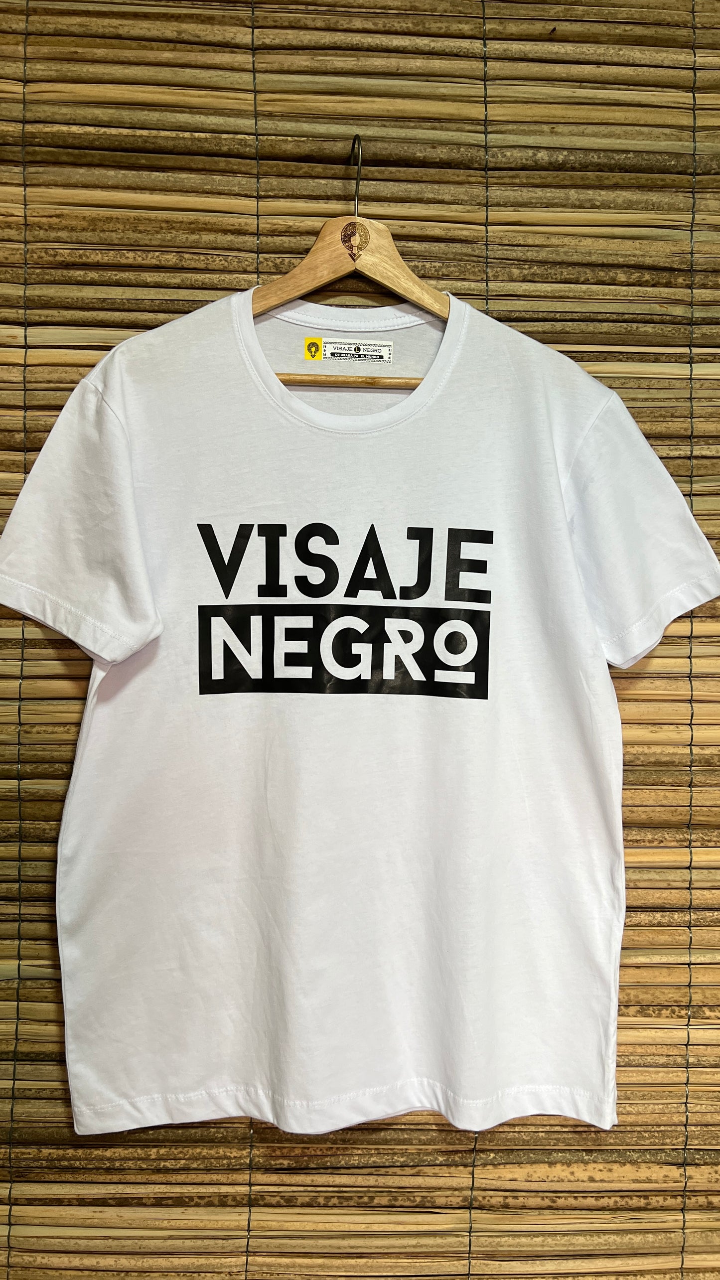 Camiseta estampada blanca talla l visaje aletoso
