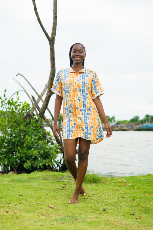 Camisón unisex estampada Bulla y Pesca