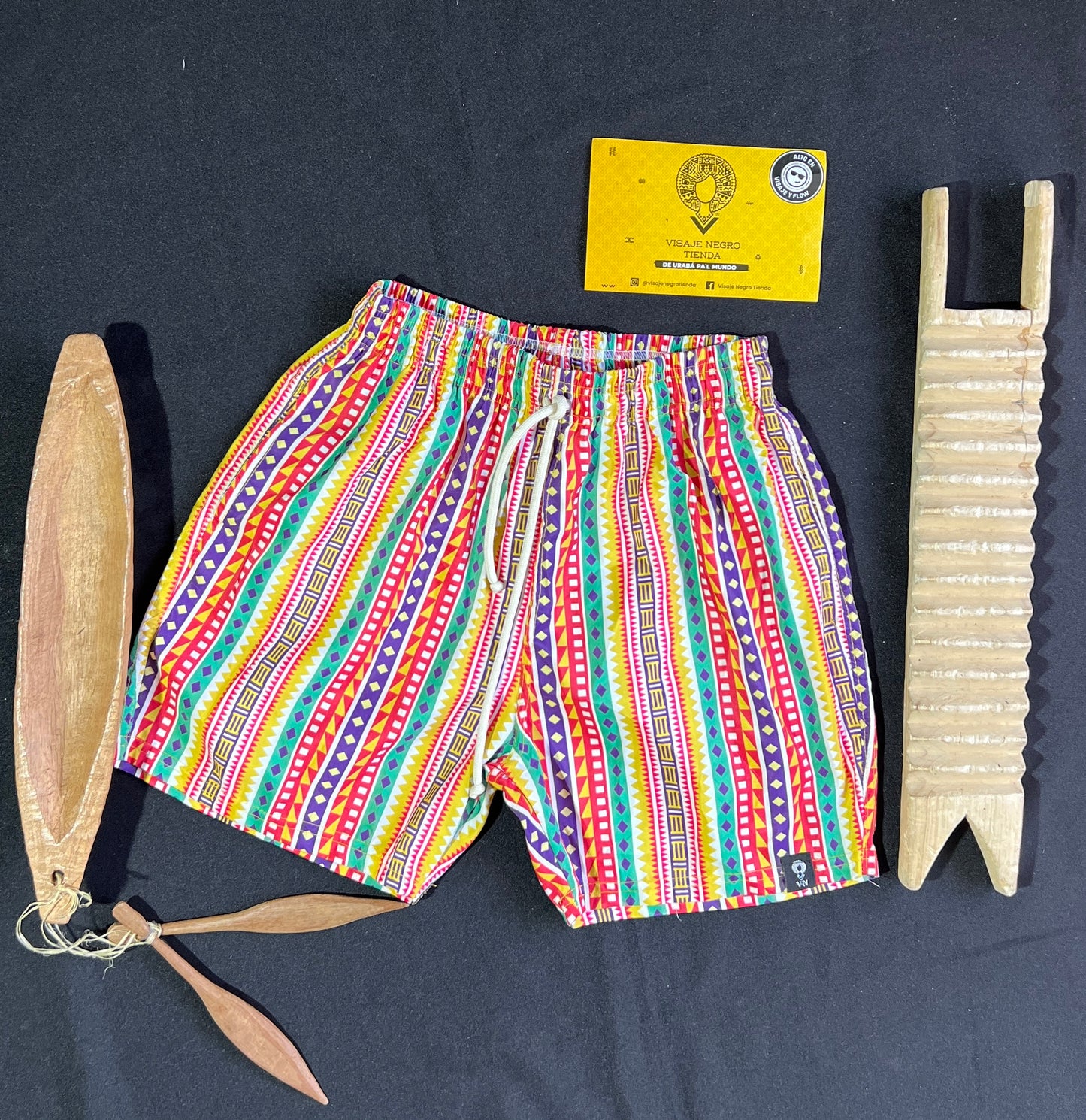 Pantaloneta de baño infantil- Caminos