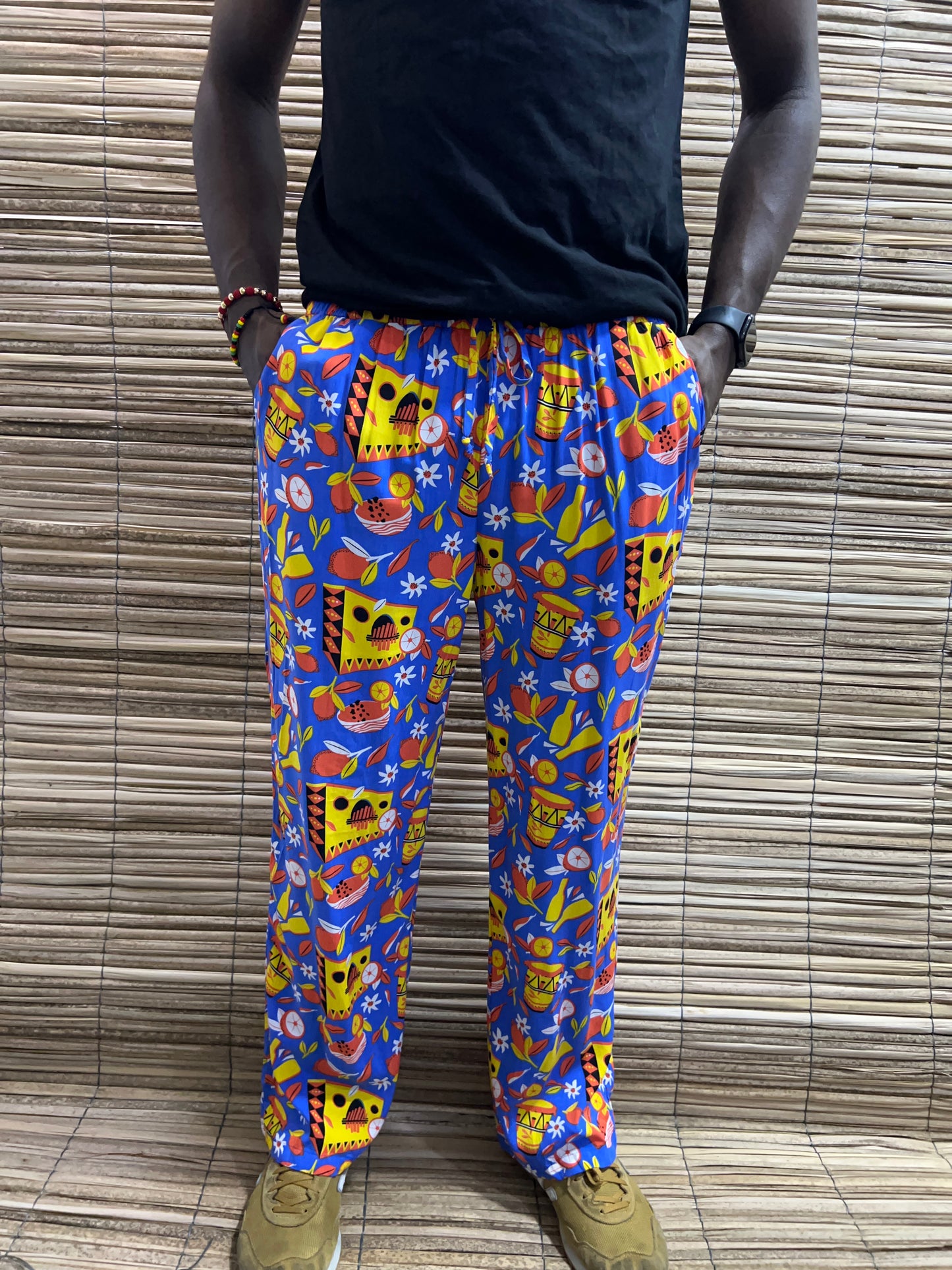 Pantalón estampado unisex Bota Ancha Diseño Sexteto