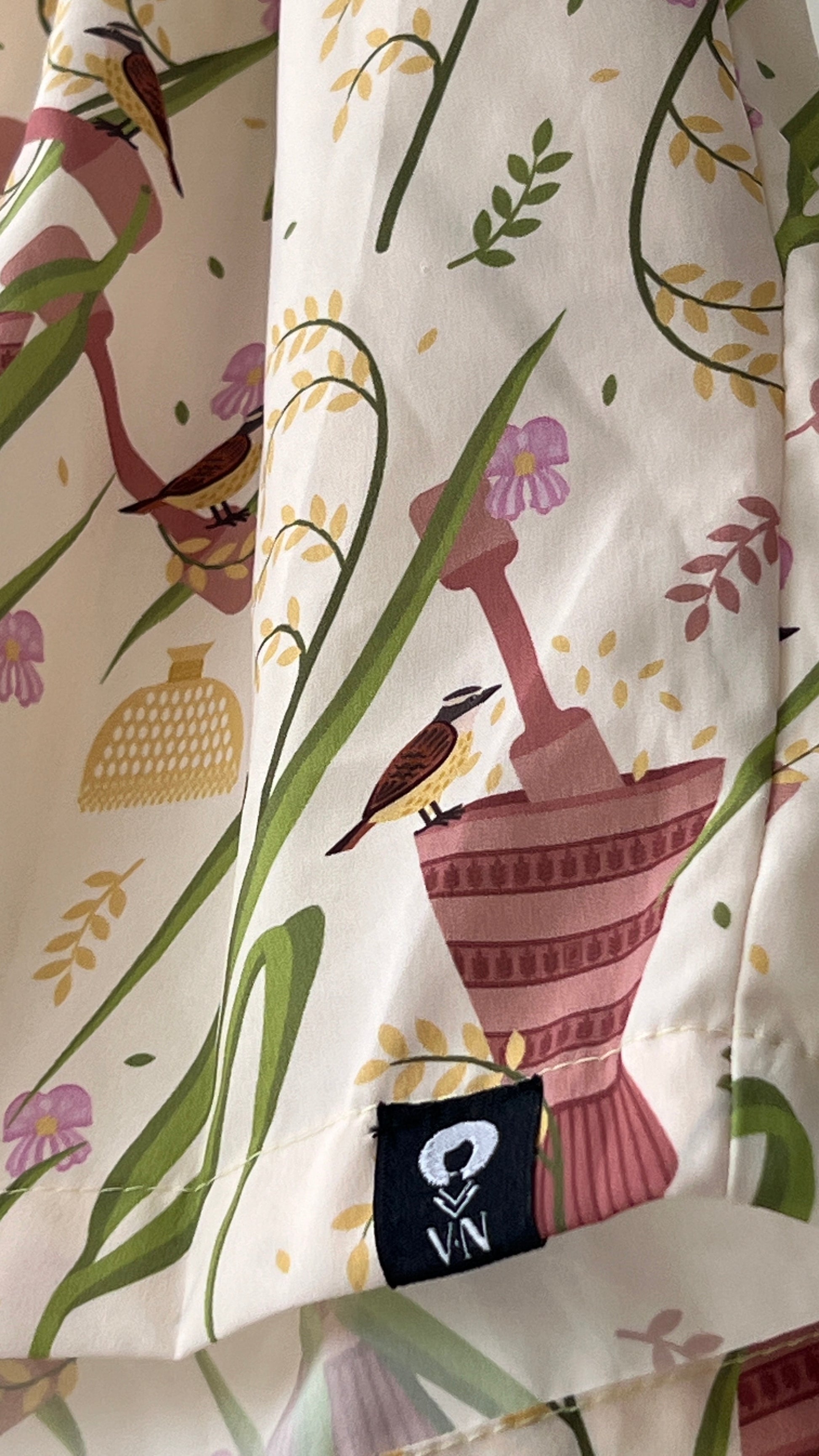 Short-mochibiris estampado Pilón – diseño étnico colombiano Visaje Negro