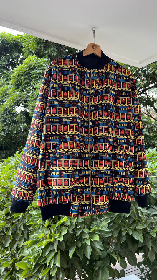 Chaqueta Vaivén de Peces - Ropa Afro Colombiana – diseño étnico colombiano Visaje Negro