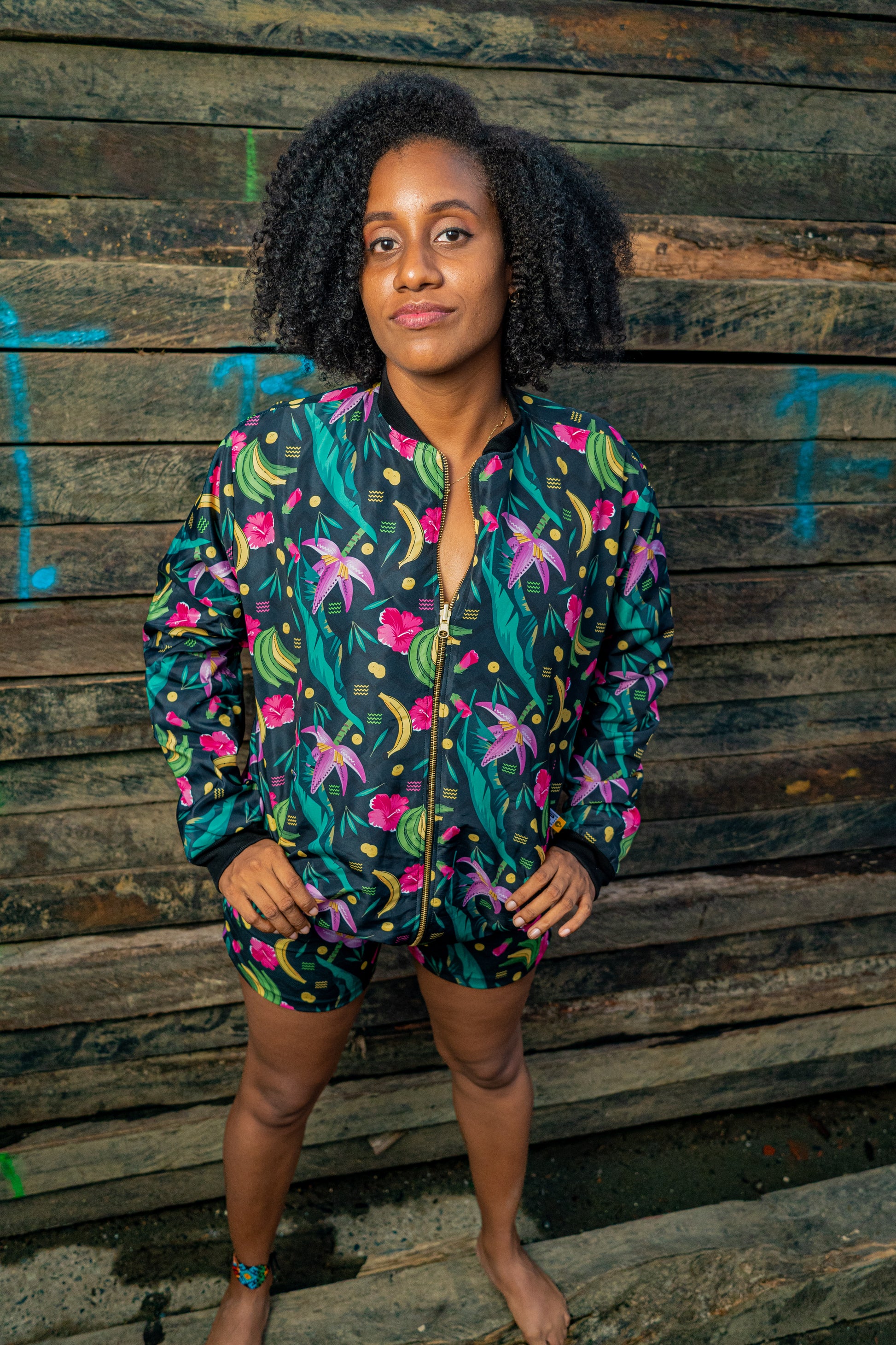 Chaqueta La Taja - Ropa Afro Colombiana – diseño étnico colombiano Visaje Negro