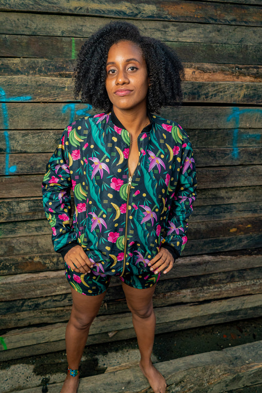 Chaqueta La Taja - Ropa Afro Colombiana – diseño étnico colombiano Visaje Negro