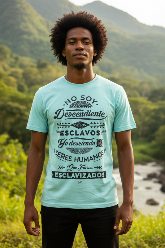 Camiseta estampada Agua Marina talla l No soy descendiente.