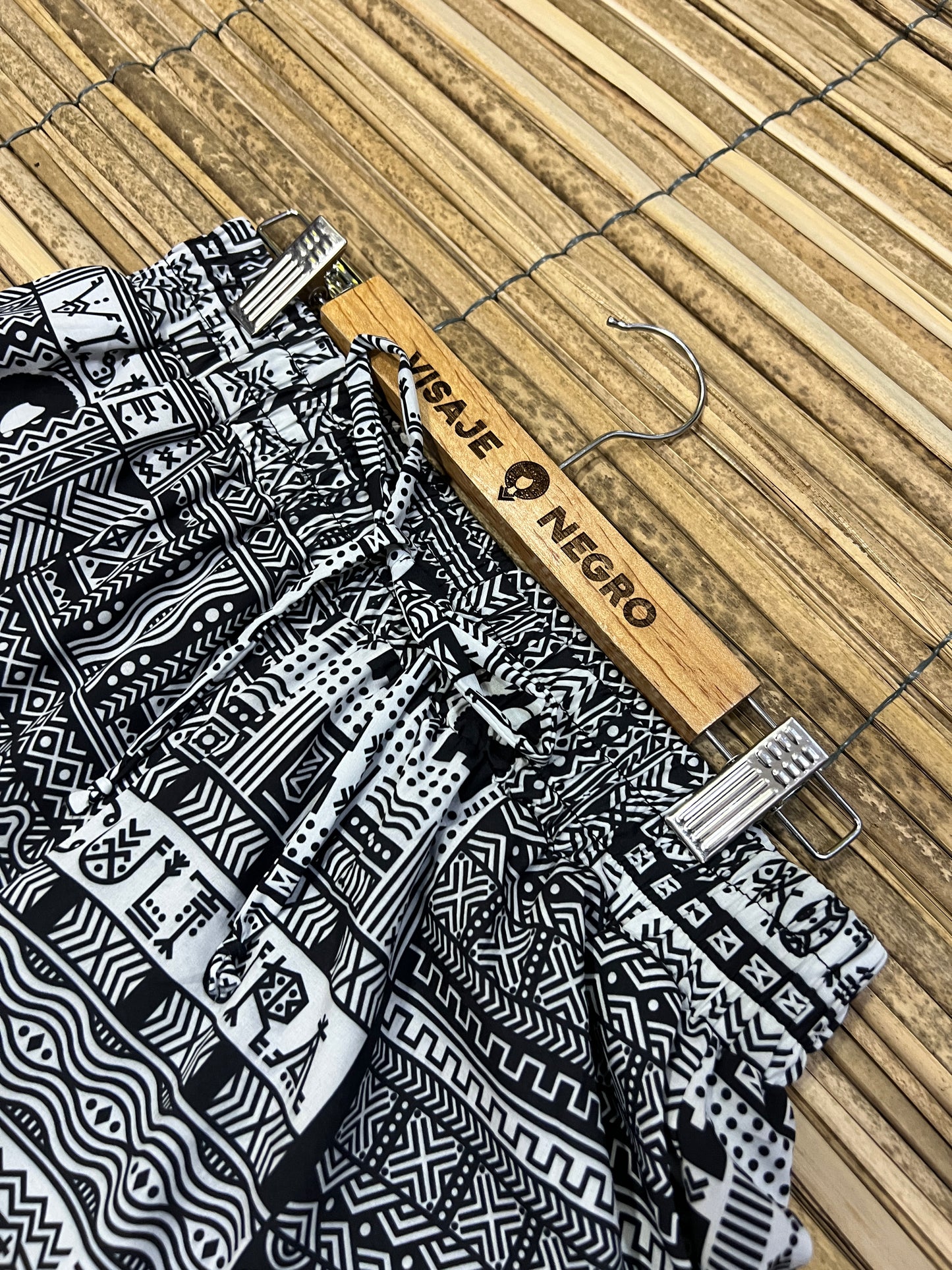 Pantalón Estampado Unisex Bota Ancha Diseño Cultura Afrofuturista