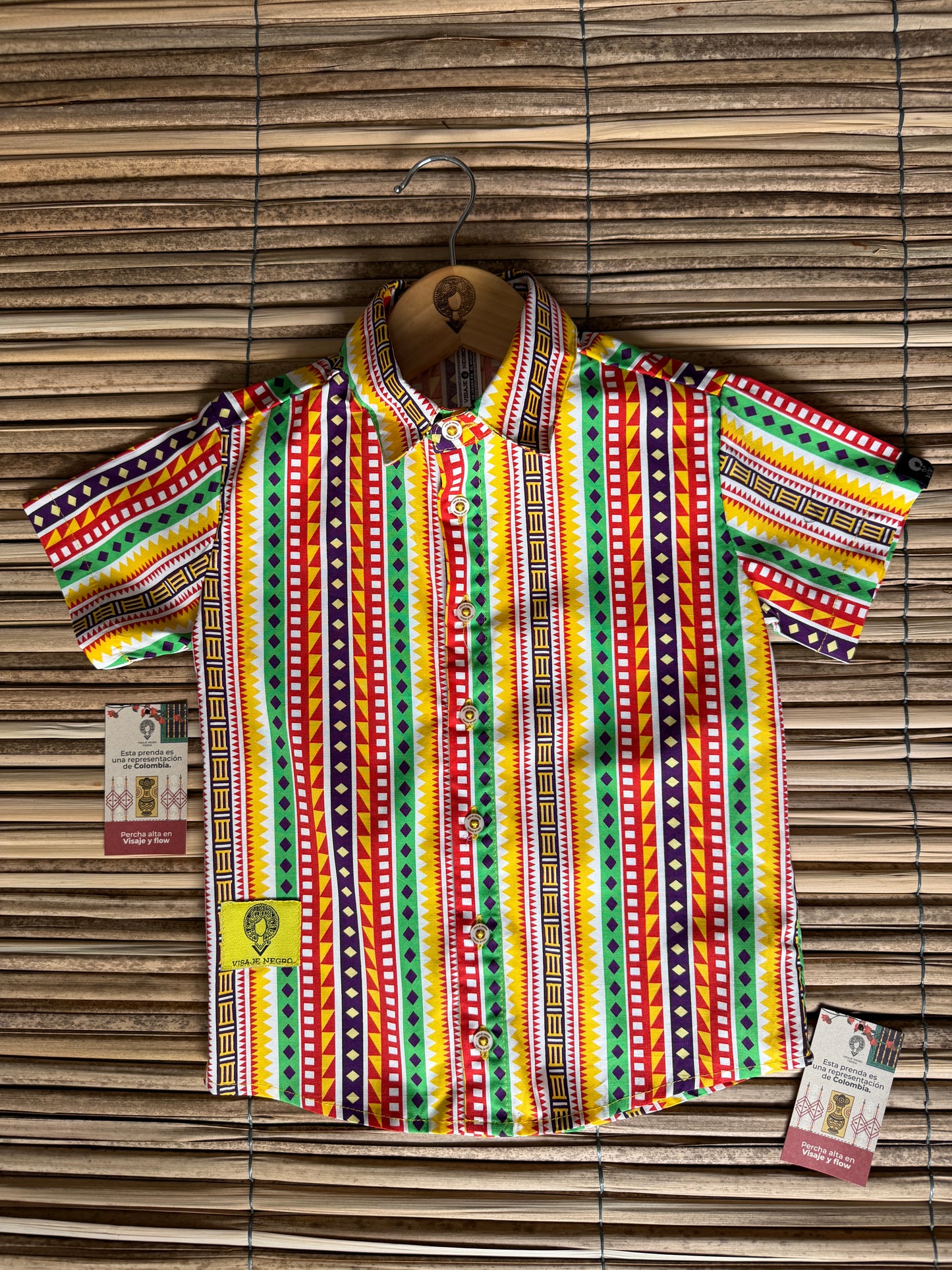 Camisa afro para niños Algodón 100%- Caminos