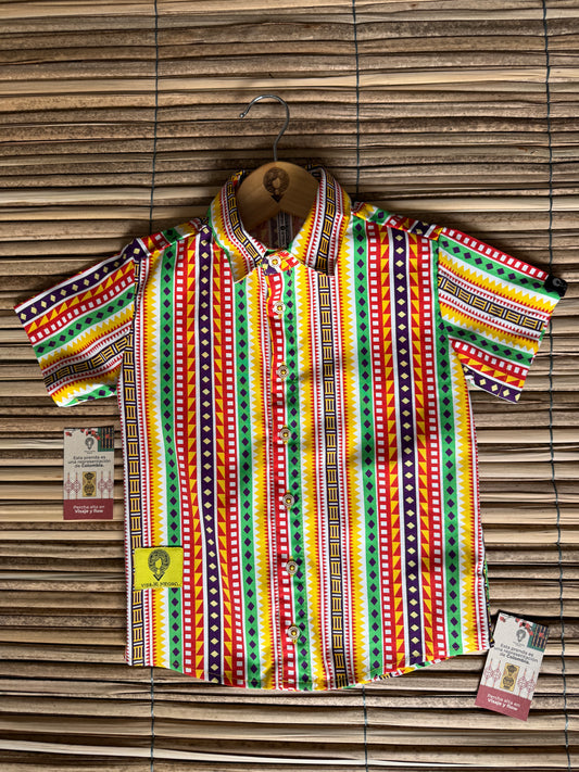 Camisa afro para niños Algodón 100%- Caminos