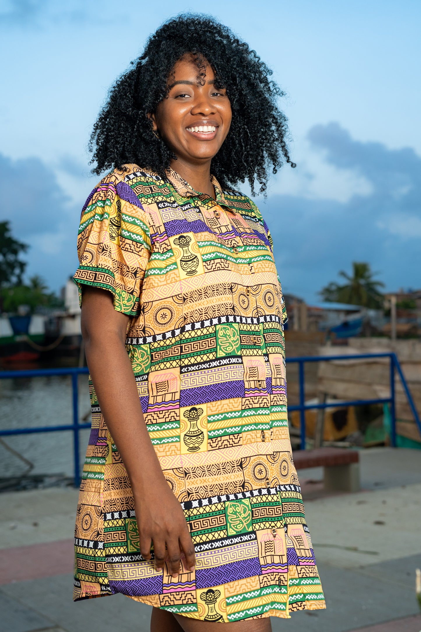 Camisón unisex estampada Artesanos
