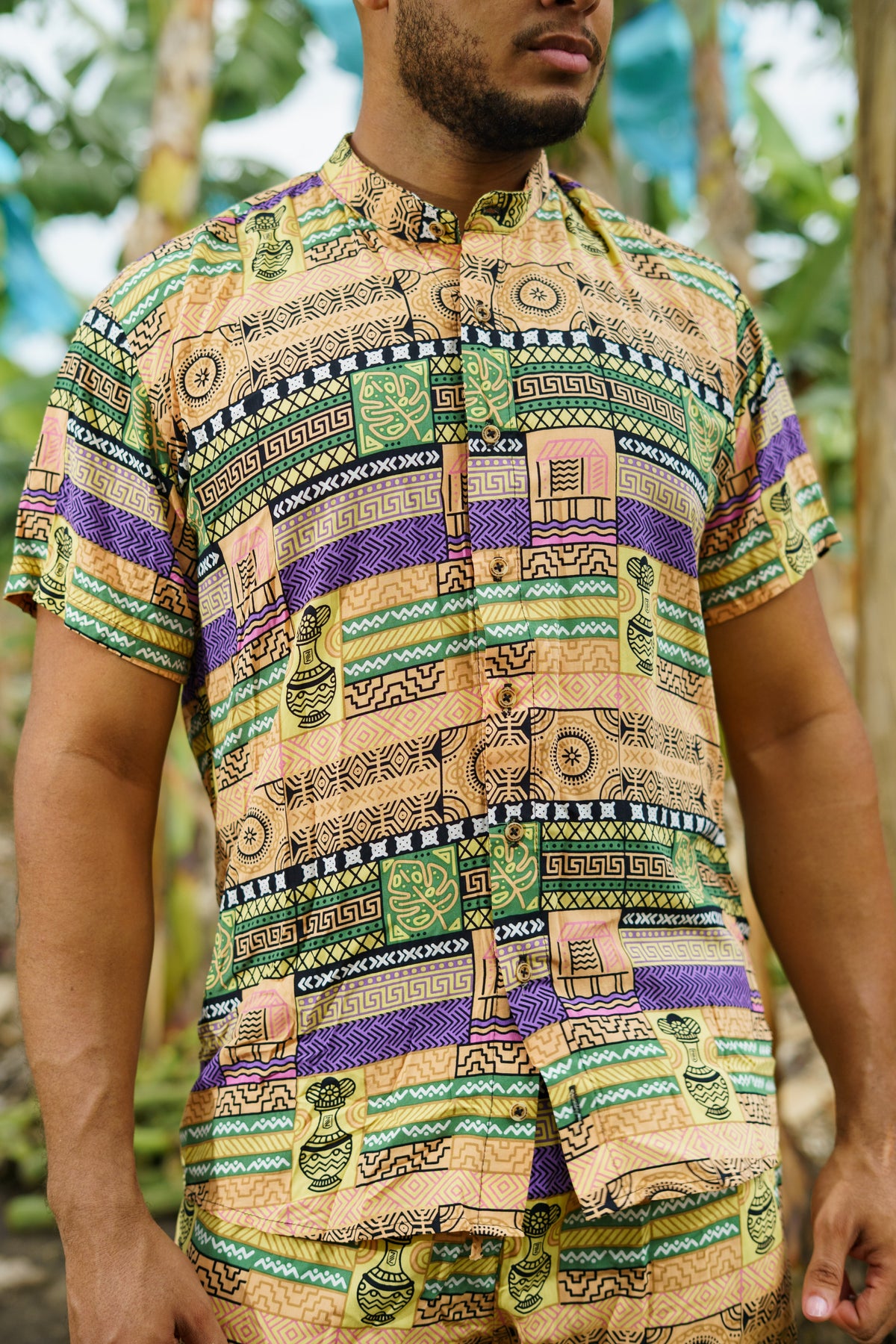 Camisa Artesanos Cuello Nerú