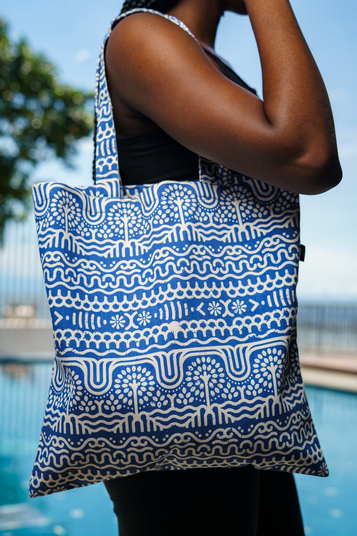 Tote bag/ bolsa de tela diseño Rio Suriquí. 100% algodón.