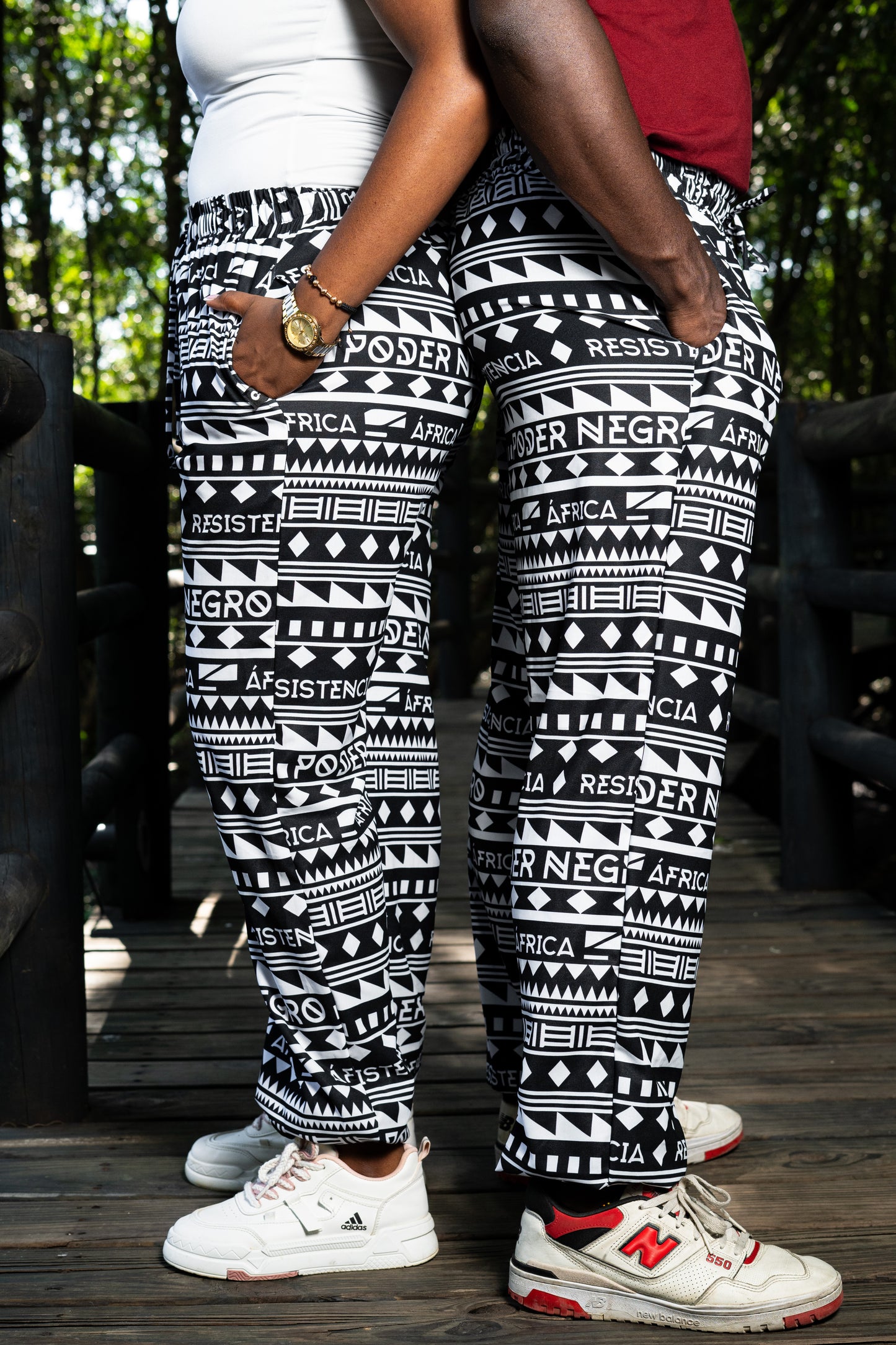 Jogger estampado Poder Negro