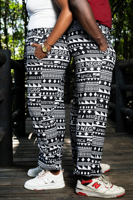 Jogger estampado Poder Negro