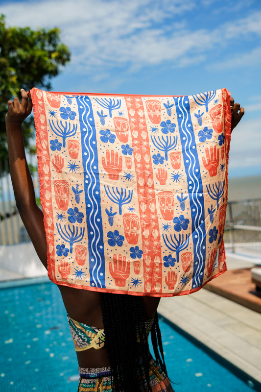 Pañuelo/Pañoleta Diseño Bulla y pesca