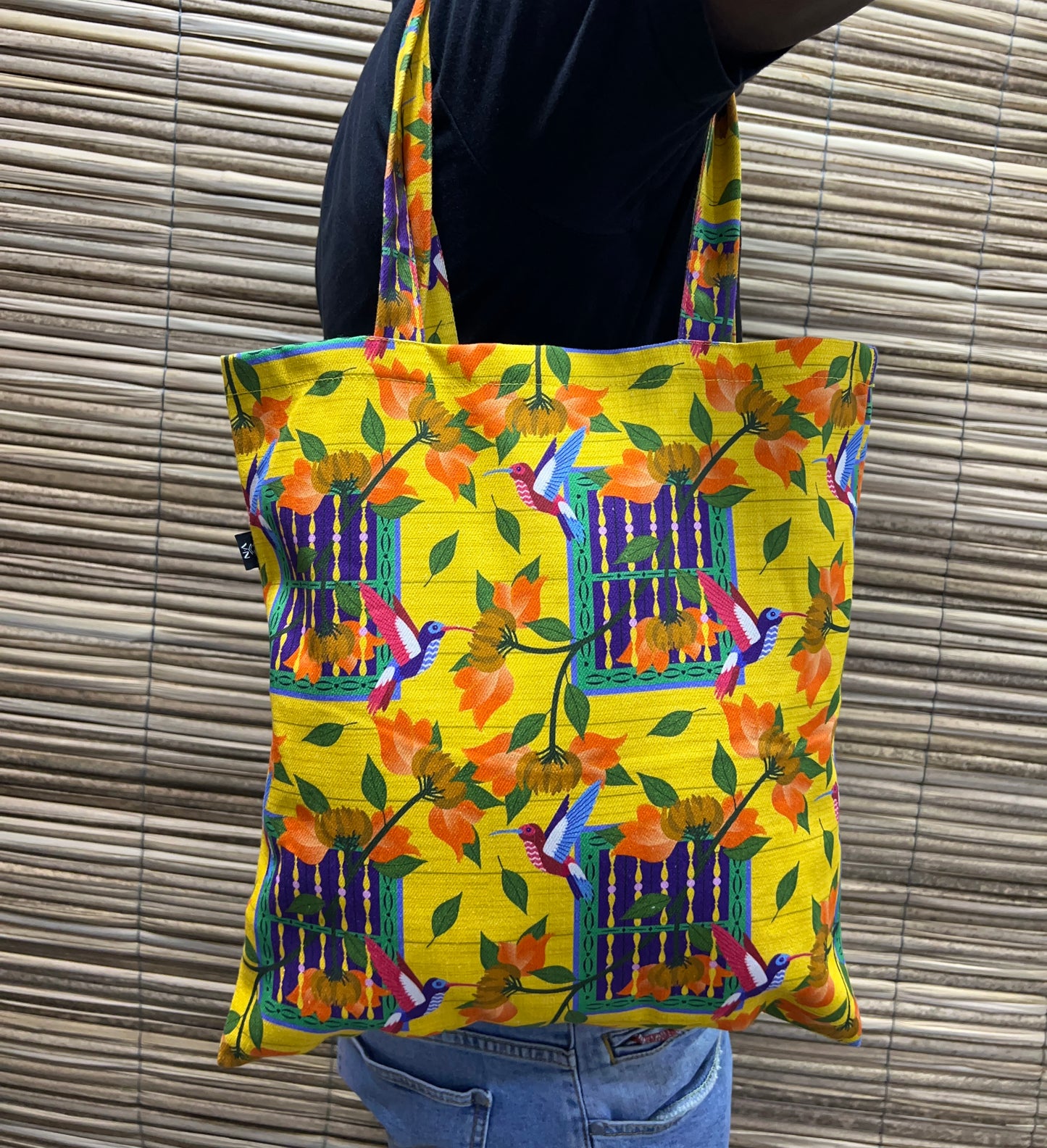 Tote bag/ bolsa de tela diseño Ventana de Bolillo. 100% algodón.