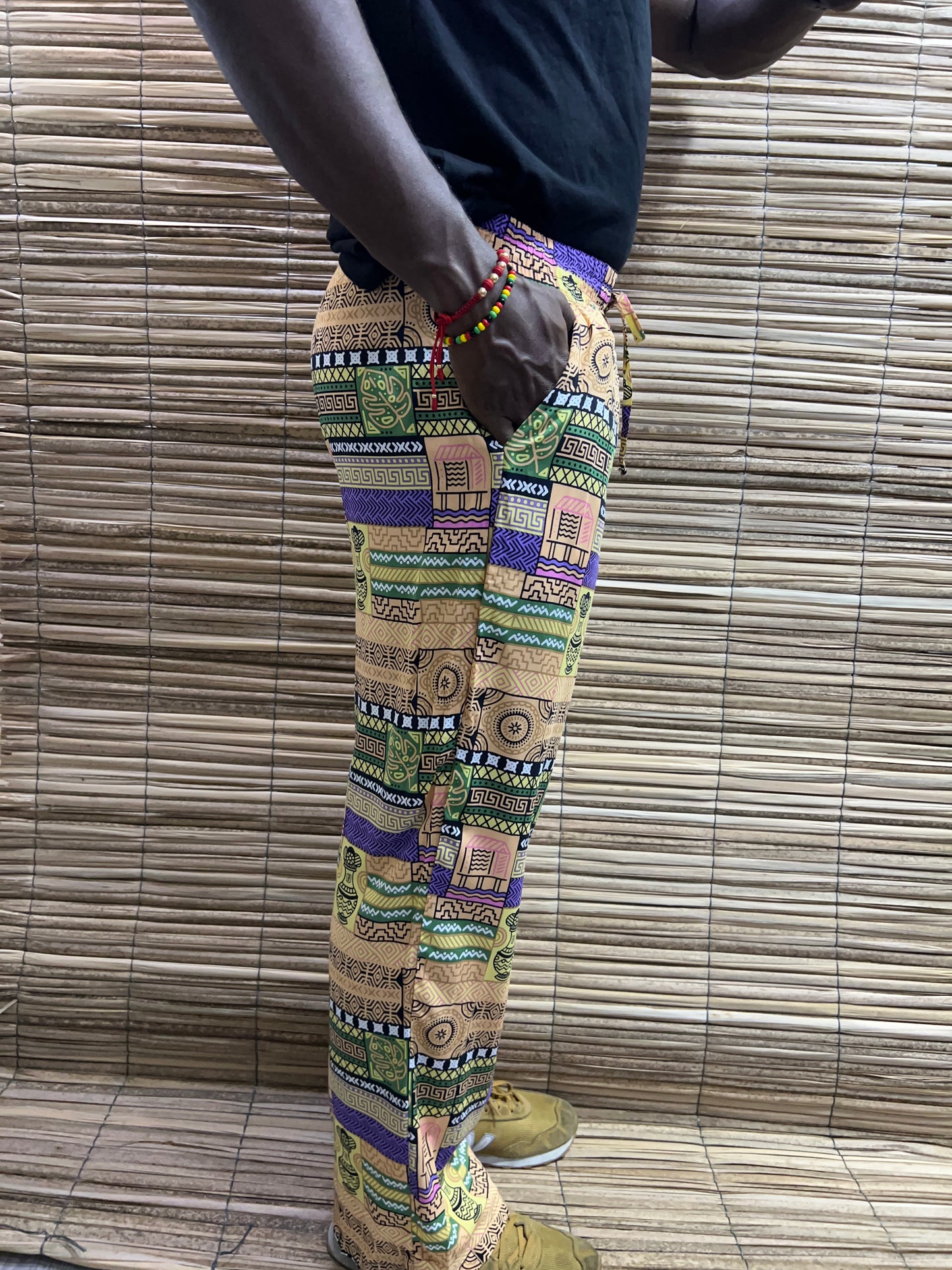 Pantalón estampado unisex Bota Ancha Diseño Artesanos