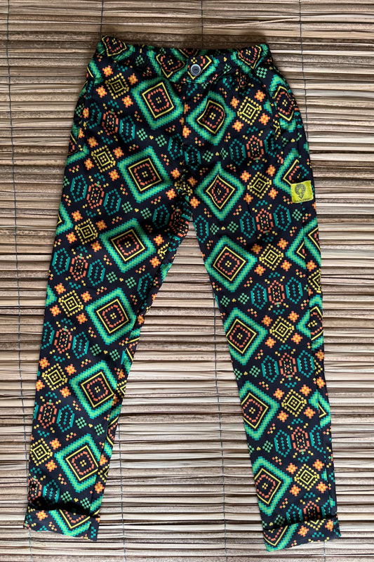 Pantalón unisex Estampado Diseño Rombos de Carambolo