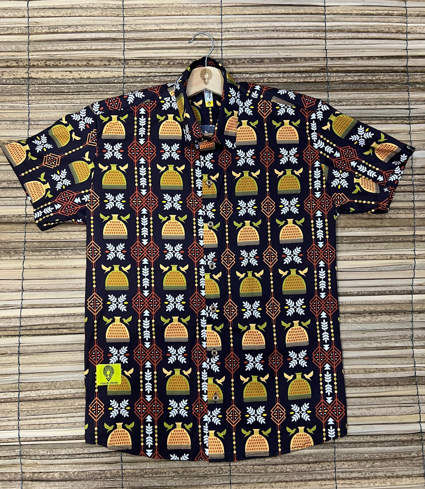 Camisa premium ALGODÓN. Puño de Arroz con cuello inglés
