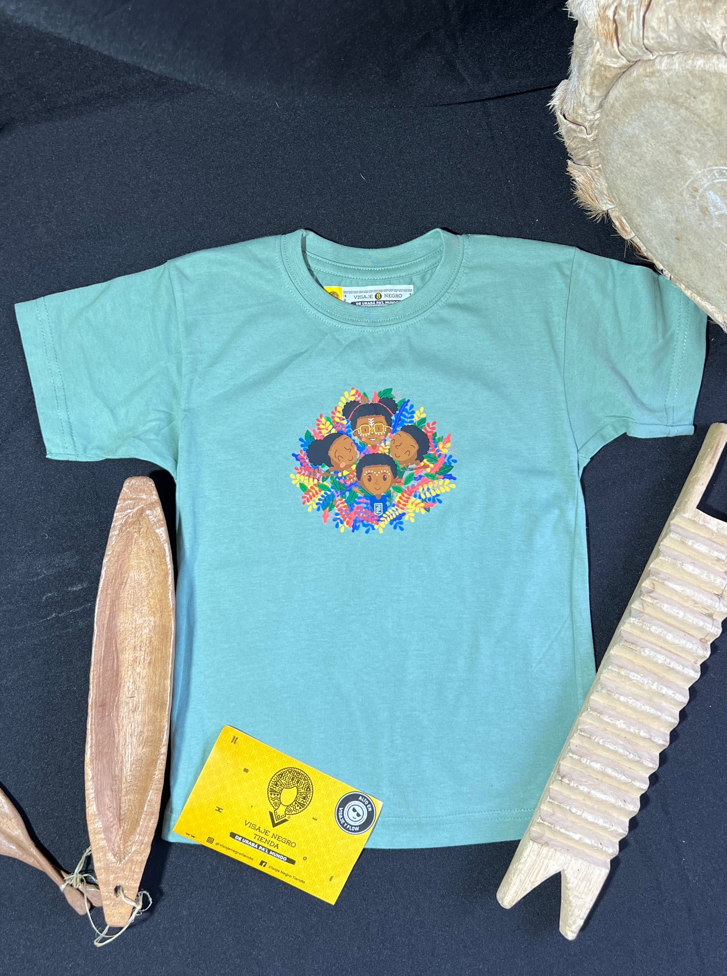 Camiseta infantil talla 12. COLOR VERDE CLARO- 100% algodón