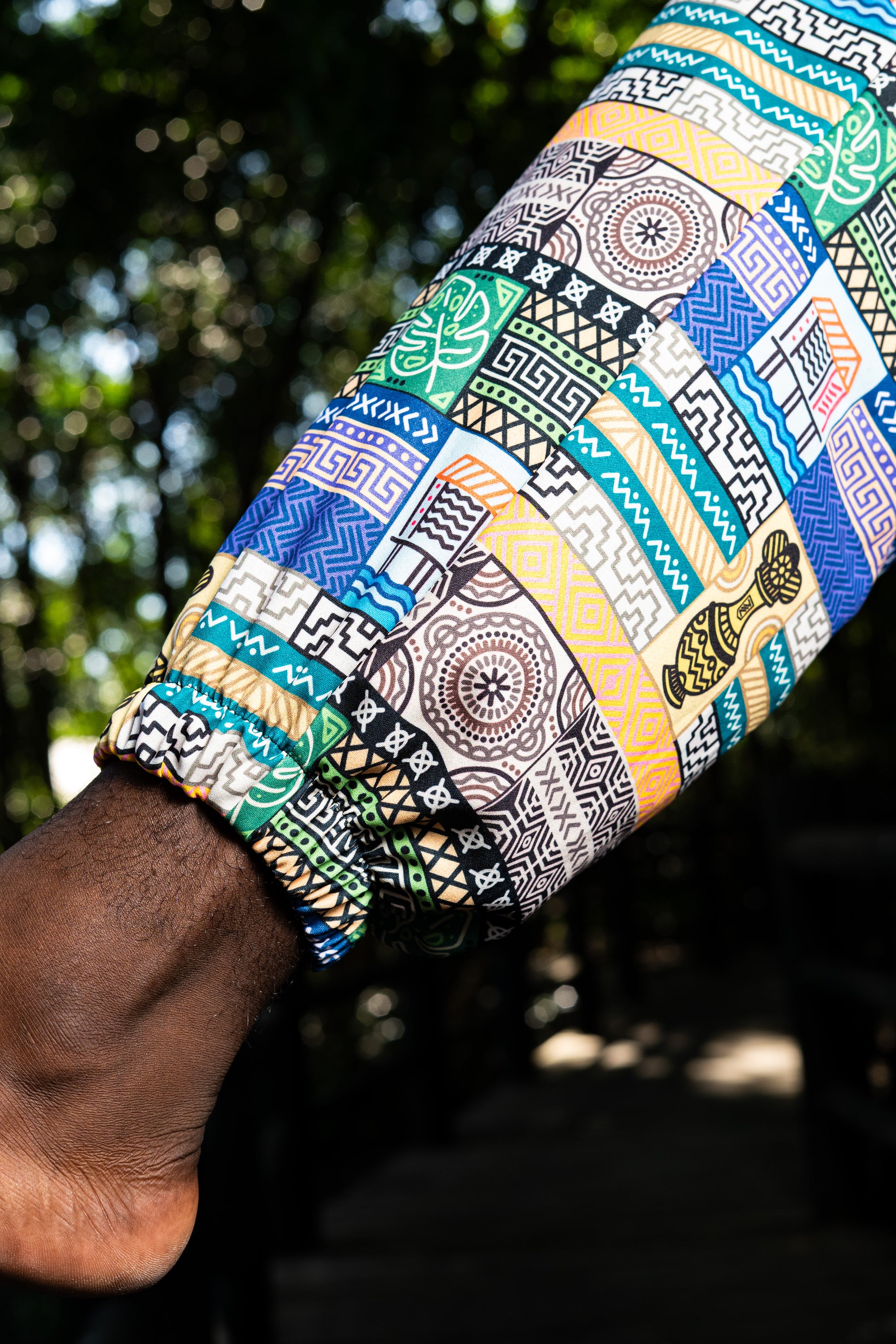 Jogger Aladino Artesanos - Ropa Afro Colombiana – diseño étnico colombiano Visaje Negro
