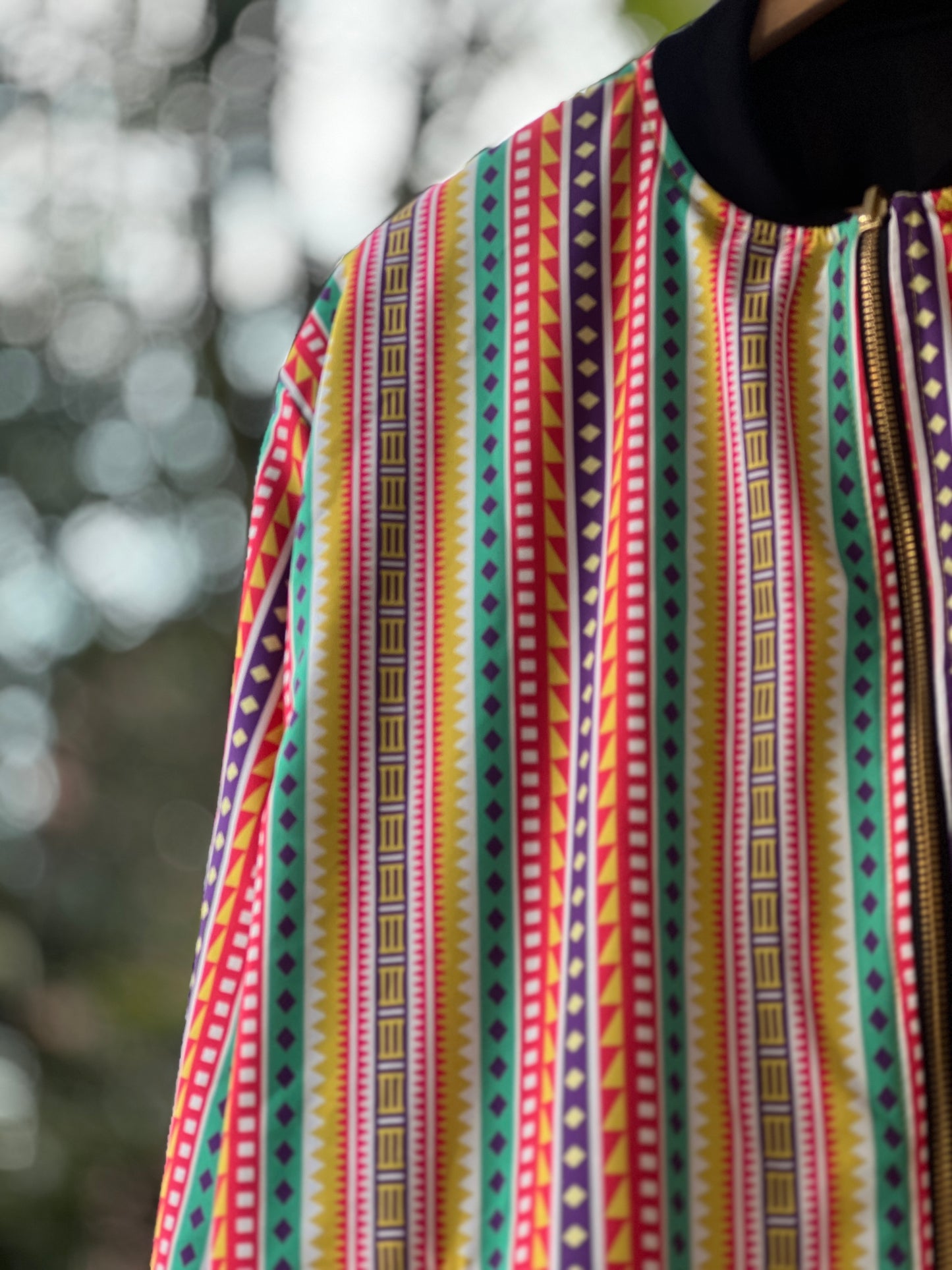 Chaqueta caminos – diseño étnico colombiano Visaje Negro