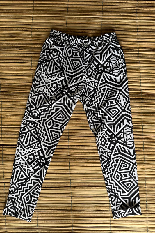 Pantalón unisex Estampado Diseño Techo e paja