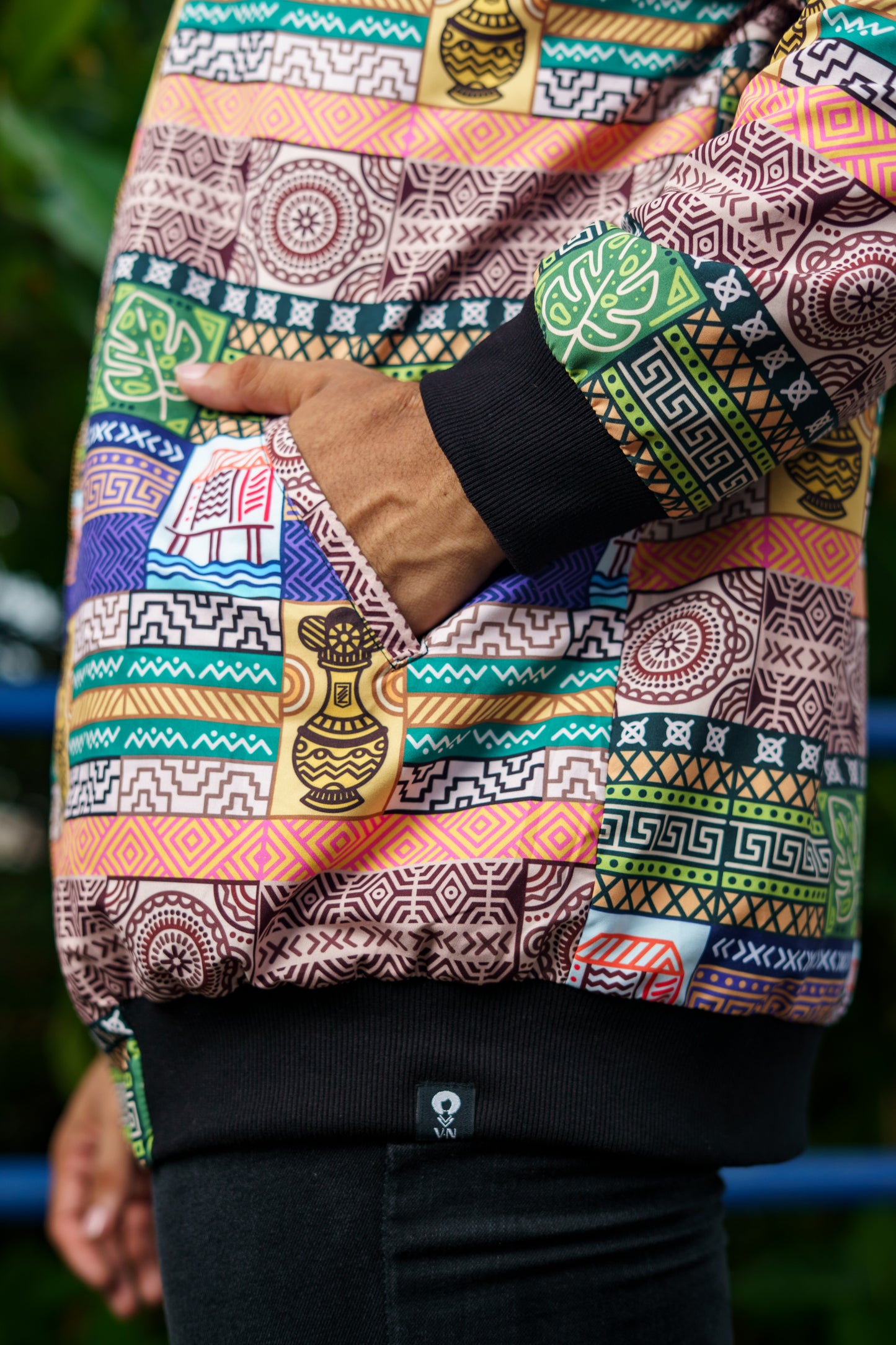 Chaqueta Estampada. Diseño colombiano Artesanos