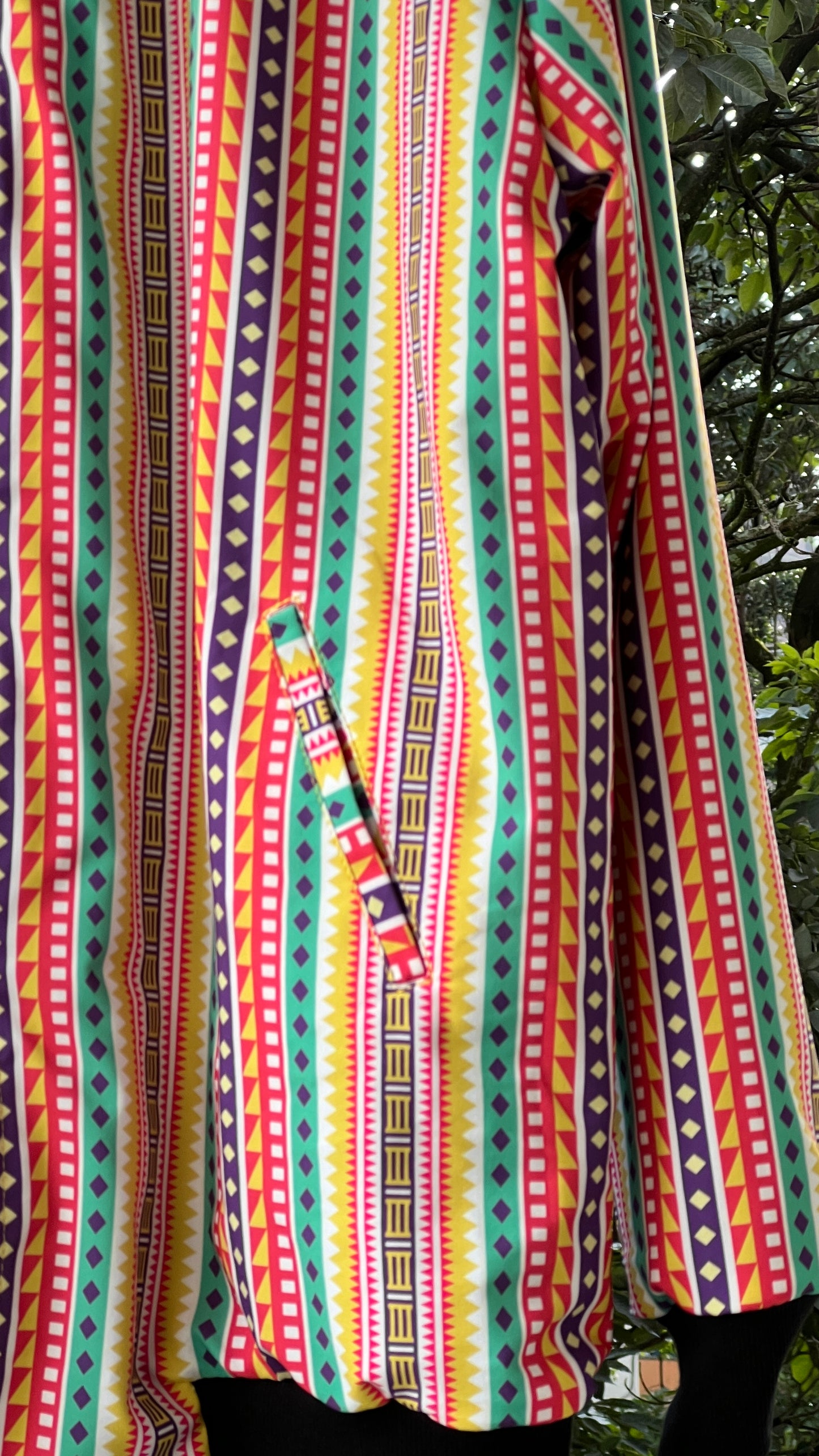 Chaqueta caminos – diseño étnico colombiano Visaje Negro
