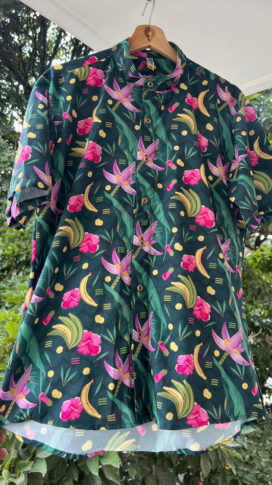 Camisa La Taja-Cuello Nerú- Ropa Afro Colombiana – diseño étnico colombiano Visaje Negro